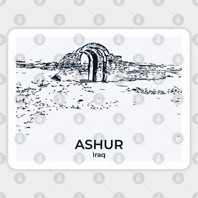 Ashur - Iraq Magnet by Lakeric